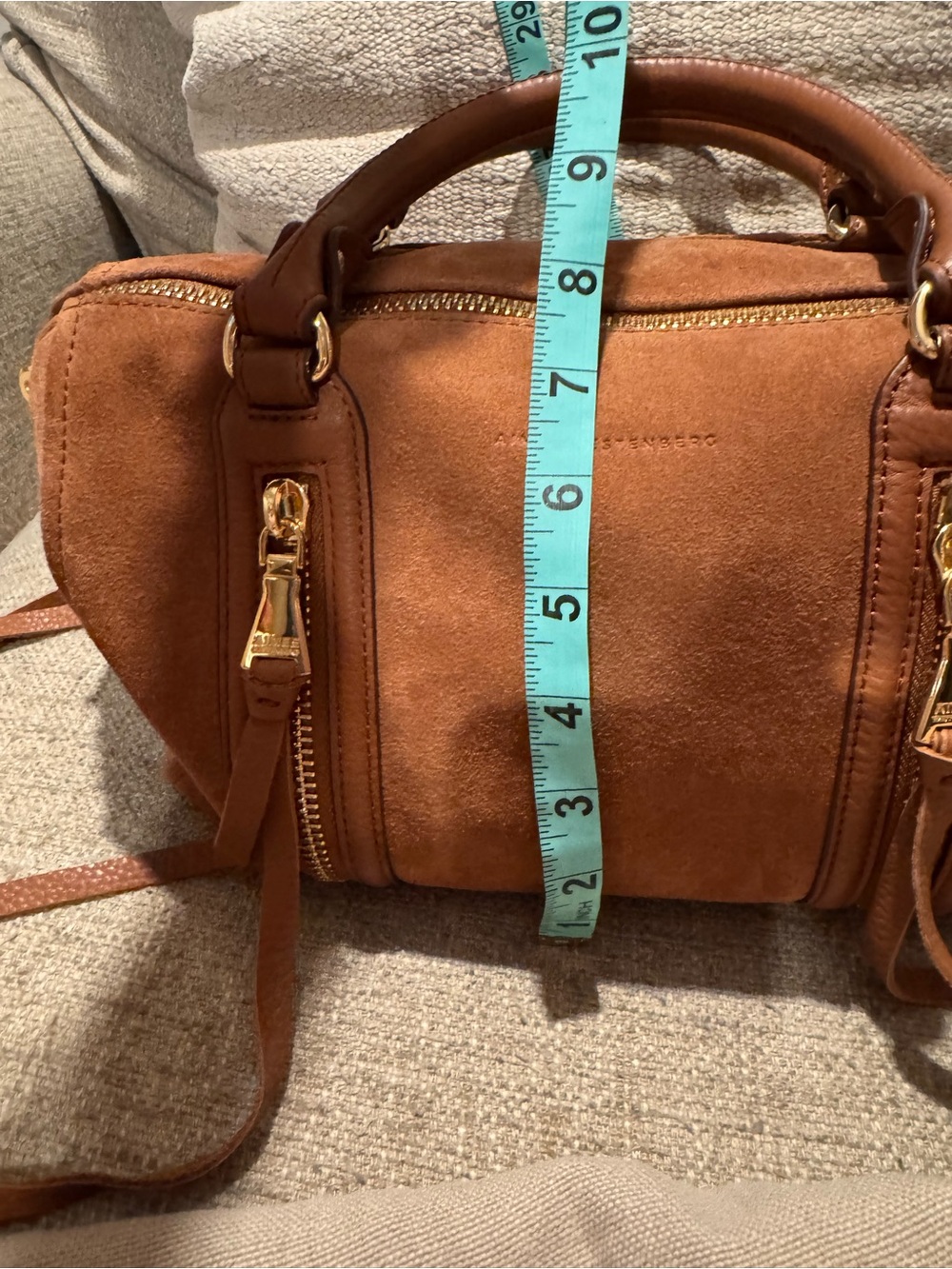 Aimee Kestenberg - Suede & Leather Satchel - Brown - Picture 12 of 16